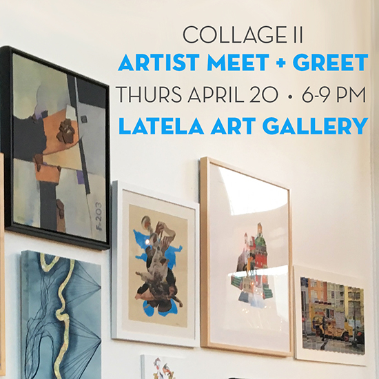 Latela Art Gallery collage Joe Castro